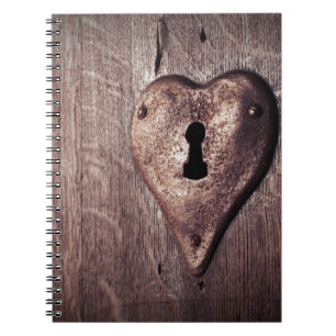 Lock Heart Notizblock