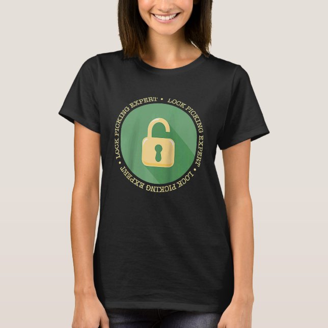 Lock Picking Expert Picker Locks Pick Raglan T-Shirt (Vorderseite)