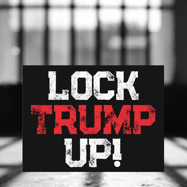 Lock Trump Up Political Postkarte (Von Creator hochgeladen)