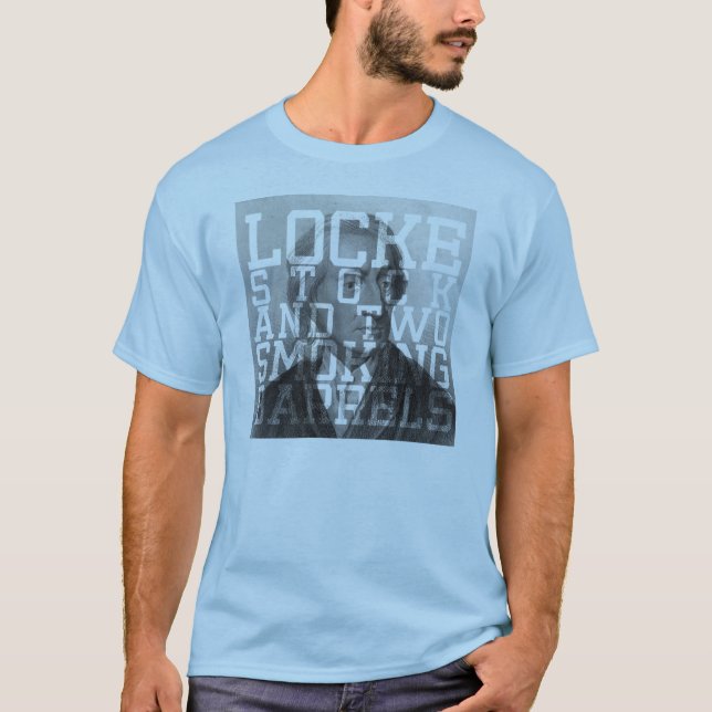 Locke Vorrat und zwei rauchende Fässer T-Shirt (Vorderseite)