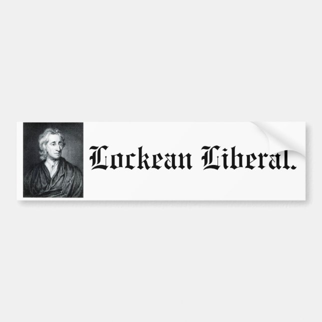 Lockean Liberal-Autoaufkleber Autoaufkleber (Vorne)