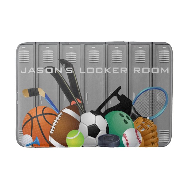 Locker Room Design Badematte (Vorderseite)