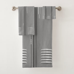 Locker Zimmer Design Badetuch Set