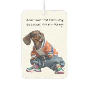 Lockere-Kleidung-Dachshund Autolufterfrischer