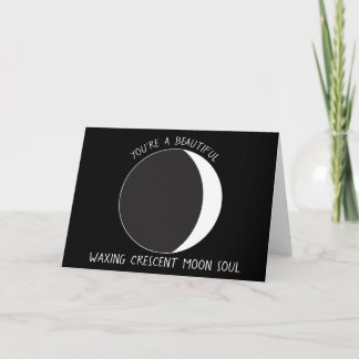 Lockere MOON-Phase-Grußkarte Karte