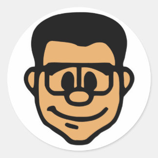 Lockergnome Kopfaufkleber Runder Aufkleber