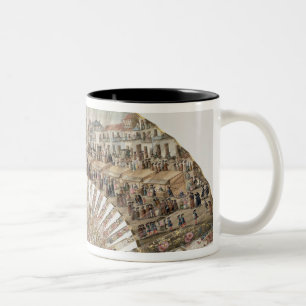 Lockern Sie die Schilderung der Piazzas de la Zweifarbige Tasse