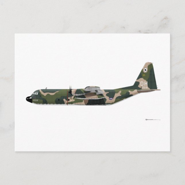 Lockheed C-130 Hercules Vietnam Postkarte (Vorderseite)