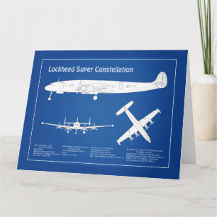 Lockheed L-1049 Super Constellation - Pläne ABD Dankeskarte