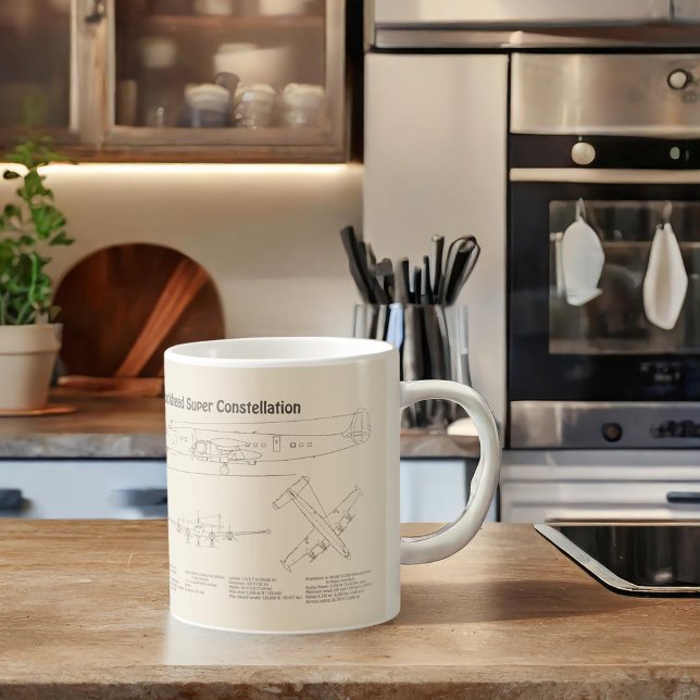 Lockheed L-1049 Super Constellation - Pläne SD Kaffeetasse (Von Creator hochgeladen)