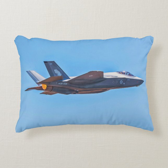 Lockheed Martin F-35A Blitz II Akzentkissen Dekokissen (Vorderseite)