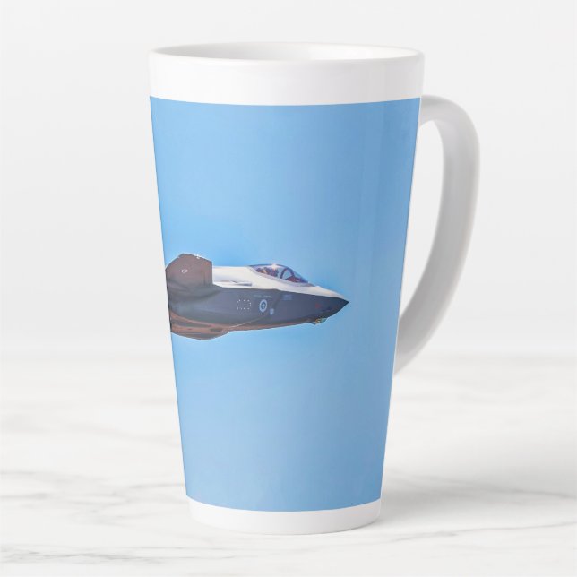 Lockheed Martin F-35A Lightning II Latte Tasse (Rechte Ecke)