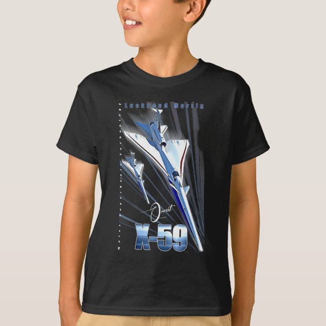 Lockheed Martin X-59 Quesst QueSST Supersonic Airc T-Shirt (Vorderseite)