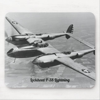 Lockheed P-38 Lightning Aircraft Mousepad