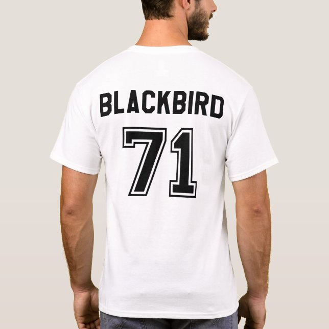 Lockheed SR-71 T - Shirt für Männer mit schwarzer  (Rückseite)