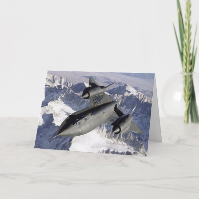 Lockheed SR-71B Blackbird Dankeskarte (Vorderseite)