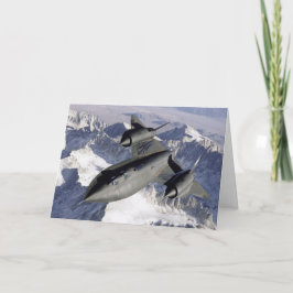 Lockheed SR-71B Blackbird Grußkarte Karte