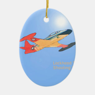 Lockheed T33 Shooting Star Keramikornament