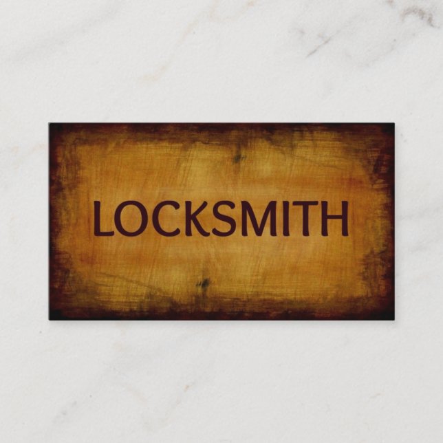 Locksmith Business Card Visitenkarte (Vorderseite)
