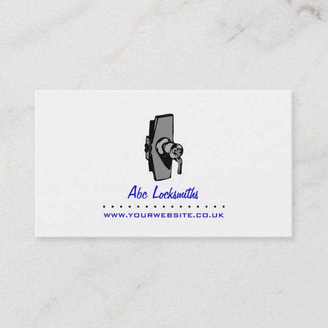 Locksmith Business Card Visitenkarte (Vorderseite)