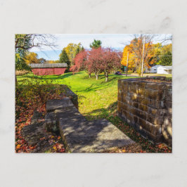 Lockville Canal Park im Herbst, Carroll, Ohio Postkarte