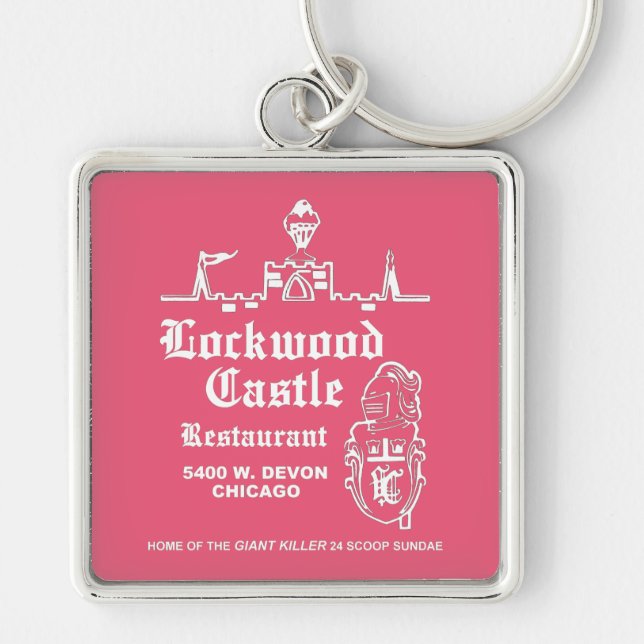 Lockwood Castle Restaurant, Chicago, IL Schlüsselanhänger (Vorne)