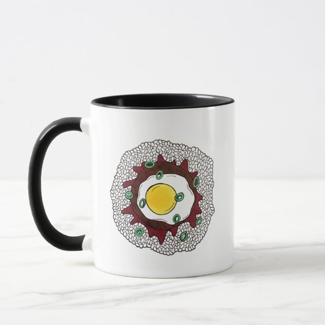 Loco Moco Hawaiian Cuisine Food Rice Hamburger Ei Tasse (Links)