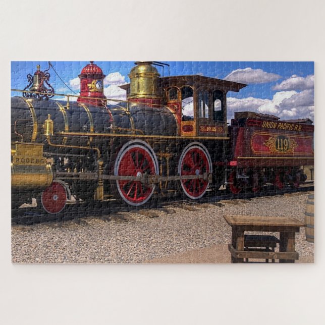 Locomotive à vapeur #19 Jigsaw Puzzle 1014 pc. (Horizontal)