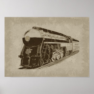 Locomotive vintage - époque Art déco