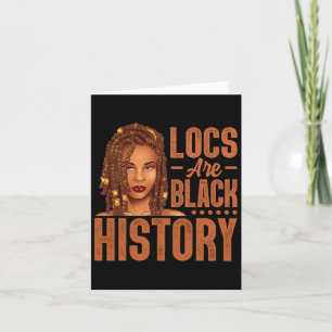 Locs sind schwarze Geschichte Afrikanischer Schwar Karte