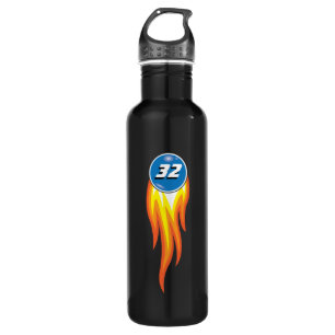Lodernde Feuerkugel heißes Suff Ihre Lieblingszah Trinkflasche