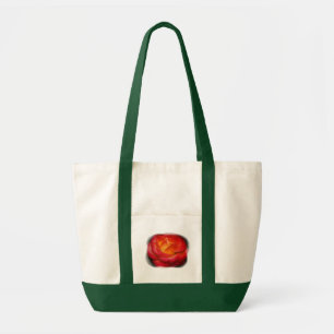 Lodernde Rosen-Tasche Tragetasche