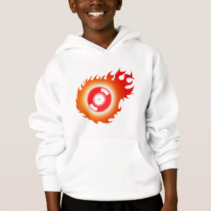 Lodernde Vinylaufzeichnung - DJ-Disc-Jockey-Musik Hoodie