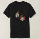 Lodernde Würfel T-Shirt (Design vorne)
