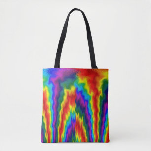 Lodernder Regenbogen Tasche