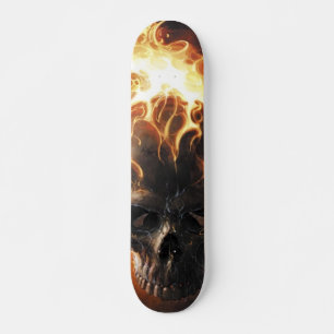 Lodernder Schädel pattern1 Skateboard
