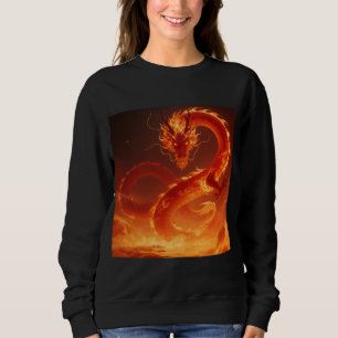 Loderndes Feuerdrache Mythischer Flammendrache F Sweatshirt