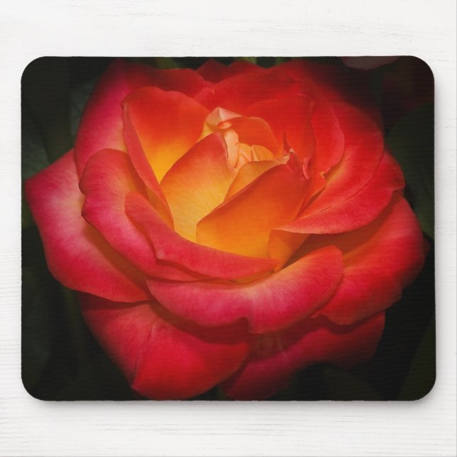 Loderndes Rose mousepad (Vorne)