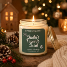 L'odeur préférée du Père Noël | Étiquettes de boug
