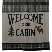 "Lodge/Cabin" SHOWER CURTAIN