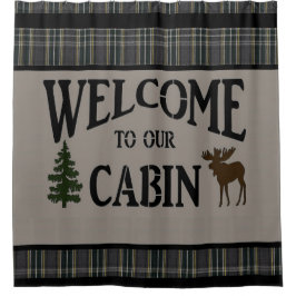"Lodge/Cabin" SHOWER CURTAIN Duschvorhang
