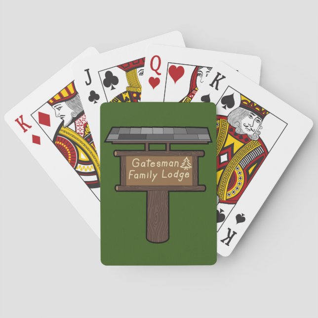 Lodge Playing Cards - Green Spielkarten (Rückseite)