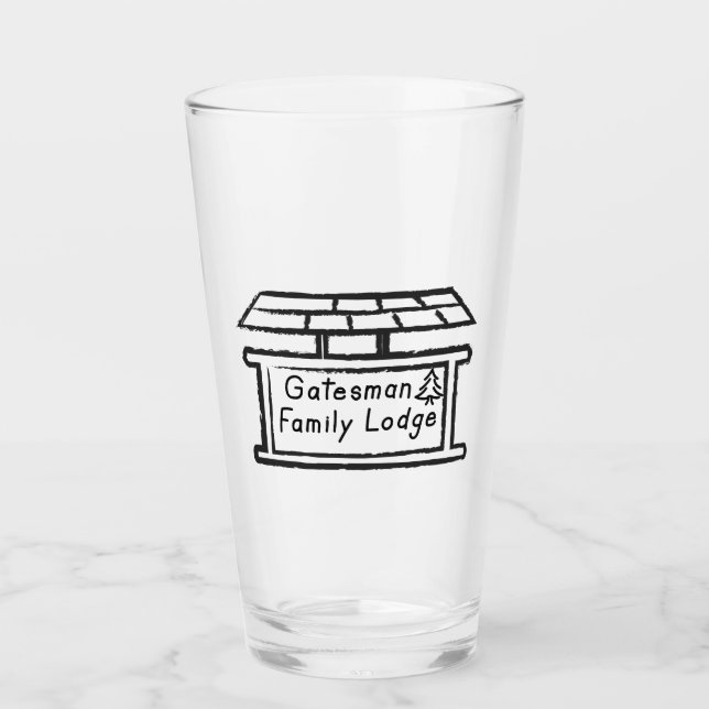 Lodge Sign Tumbler Glass (Vorderseite)