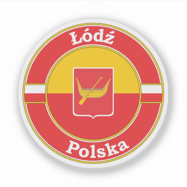 Lodz Polarkreis Emblem Aufkleber (Vorderseite)