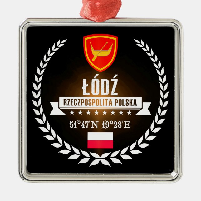 Łódź Silbernes Ornament (Vorne)