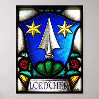 Loertscher Familienwappen Poster