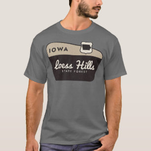 Loess Hills Staat Forest Iowa Begrüßungszeichen T-Shirt