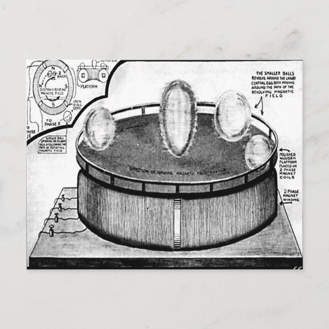 L'Oeuf de Tesla à la carte postale de l'exposition (Devant)