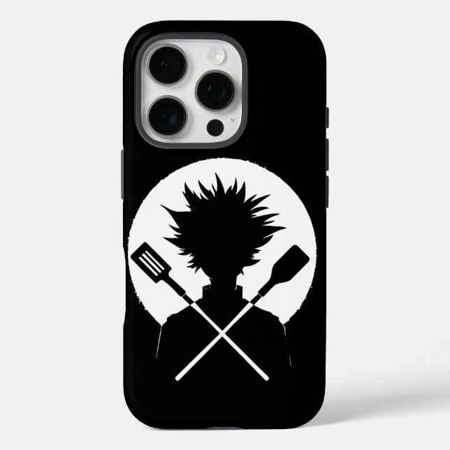 Löffel Lustiges Kochen Wilder Koch iPhone 16 Pro Hülle (Rückseite)