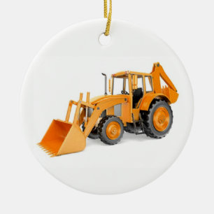 Löffelbagger Keramik Ornament